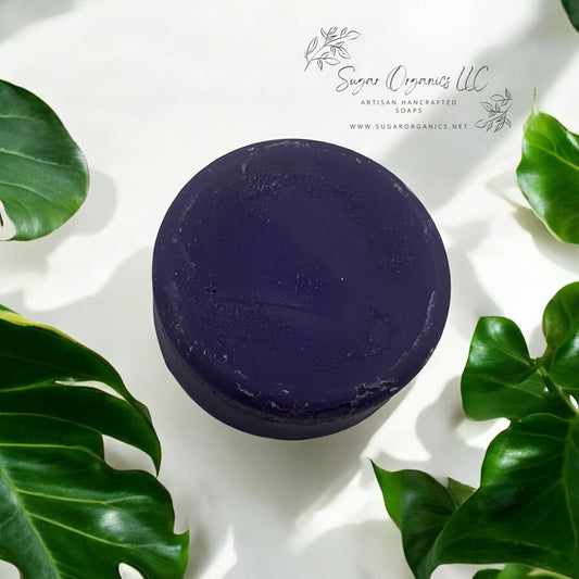 Purple Round Soap Bar