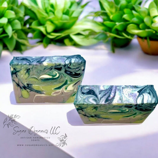 GREEN SWIRL SOAP, 1 BAR
